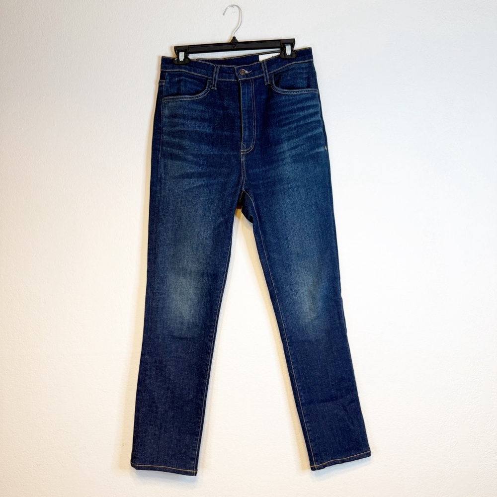 IMOGENE + WILLIE dark wash blue high rise straight leg jeans SIZE 29